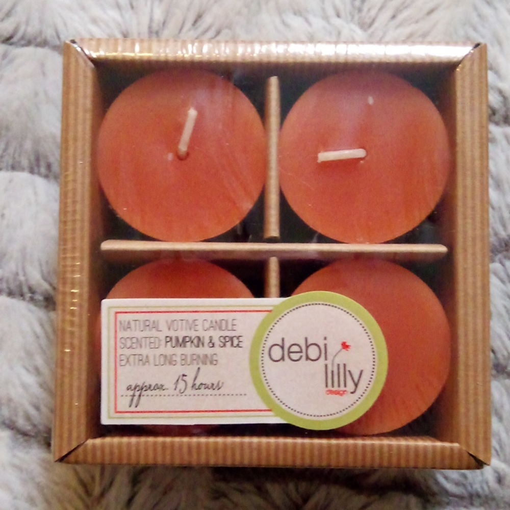 Natural votive candle